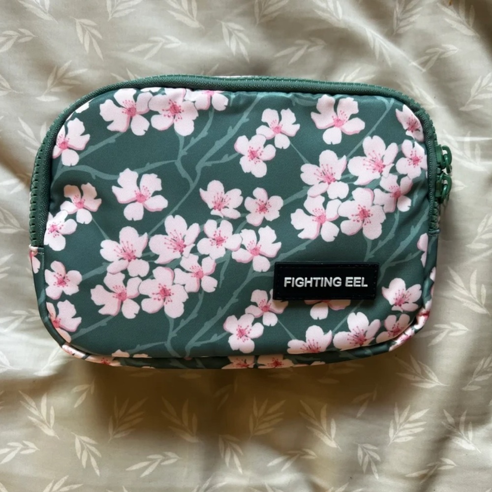 Fighting Eel Hawai’i brand Sage Sakura print side or waist bag